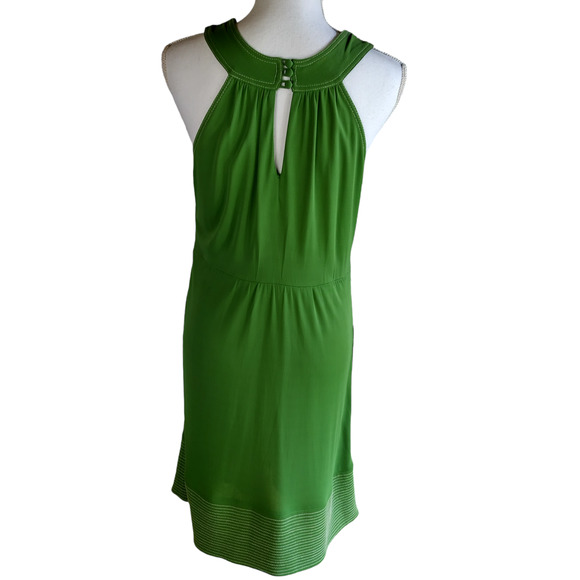 tibi Womens Halter neck A-line Mini Casual Dress Green Size 2 - Picture 4 of 8